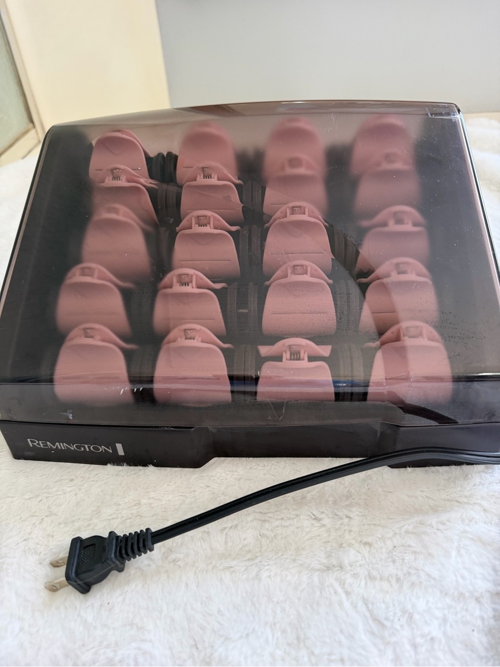 Remington Electric Hot Rollers Hair Setter - 20 Piece Set with Pink Clips